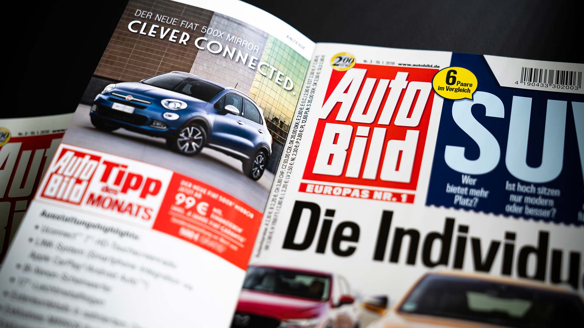 Werbeumschlag um das Titelblatt der Autobild