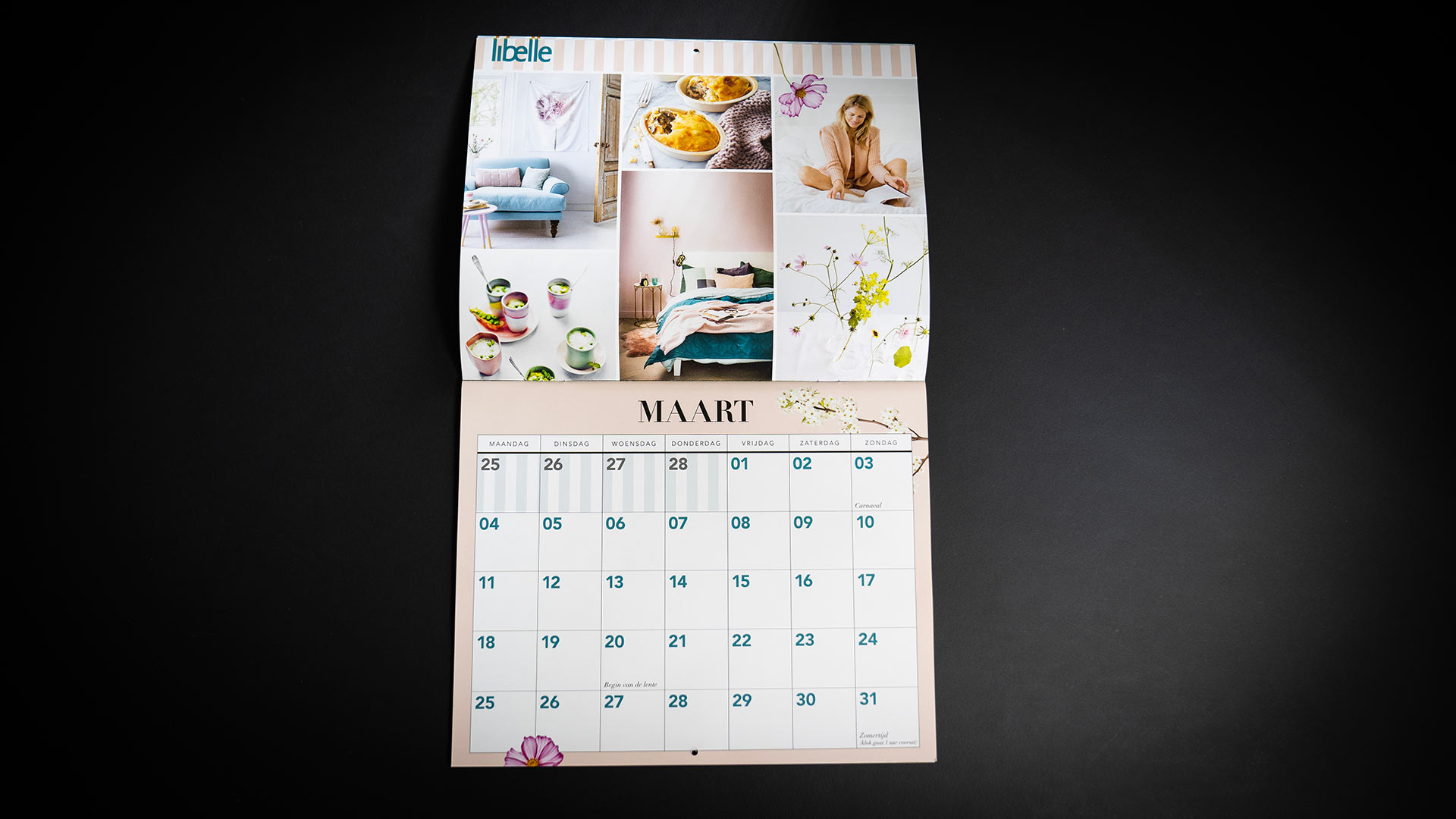 Wandkalender des Unternehmens Libelle