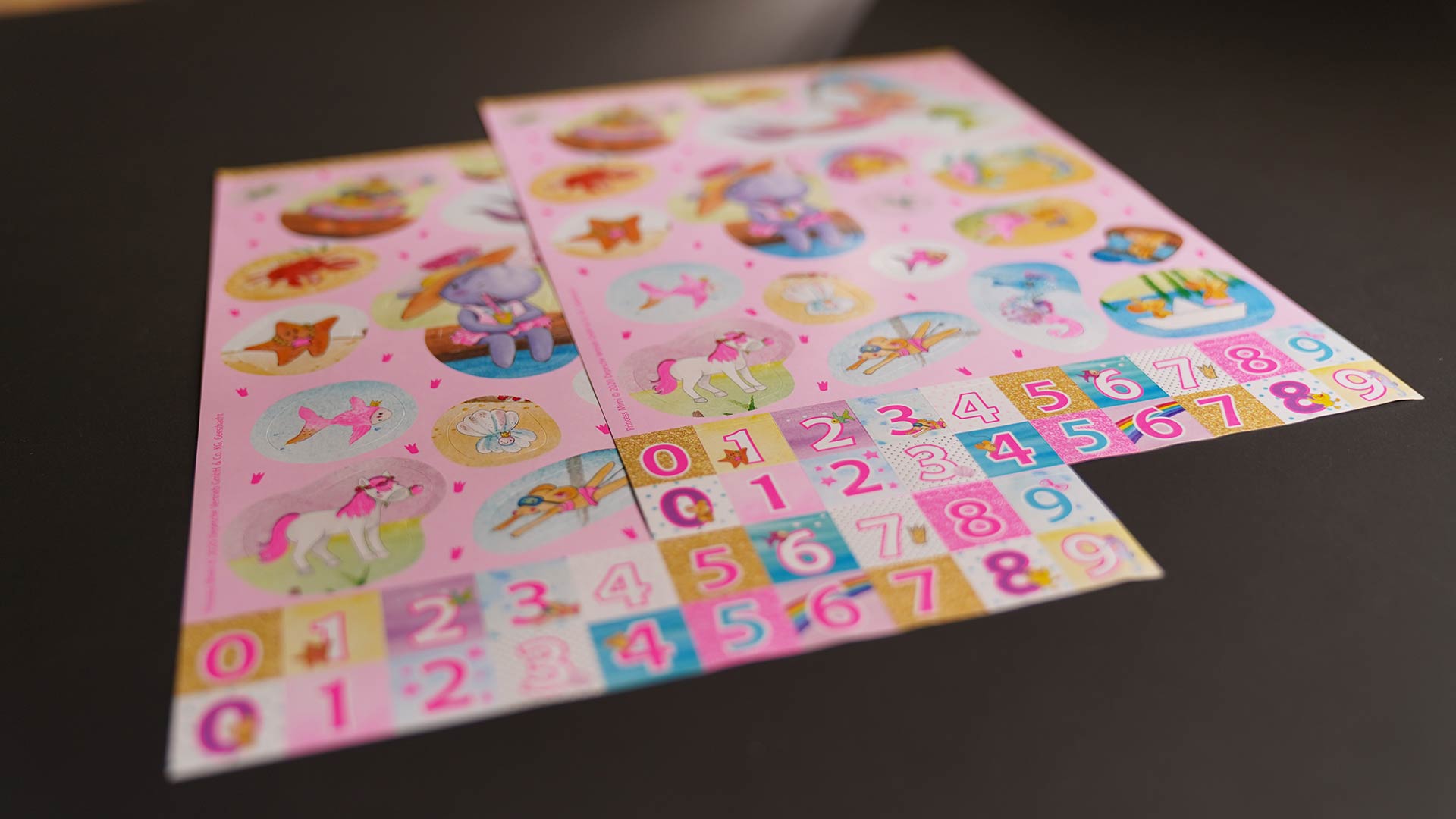 Stickerbögen für Kinder